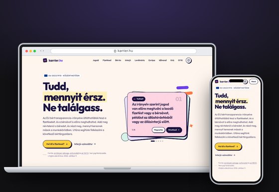 karrier.hu laptopon és telefonon
